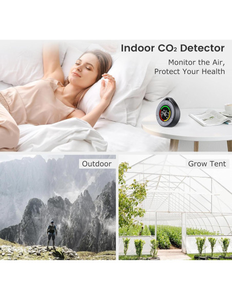 Detector de CO2 Portátil INKBIRDPLUS PTH-10C con Pantalla LCD Detector de CO2 Portátil INKBIRDPLUS PTH-10C con Pantalla LCD