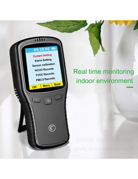 Monitor de Calidad del Aire EG con PM2.5 y TVOC - Portátil Monitor de Calidad del Aire EG con PM2.5 y TVOC - Portátil