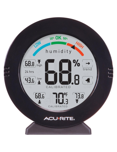 Termómetro y Higrómetro AcuRite 01080M con Alarmas - Negro Termómetro y Higrómetro AcuRite 01080M con Alarmas - Negro