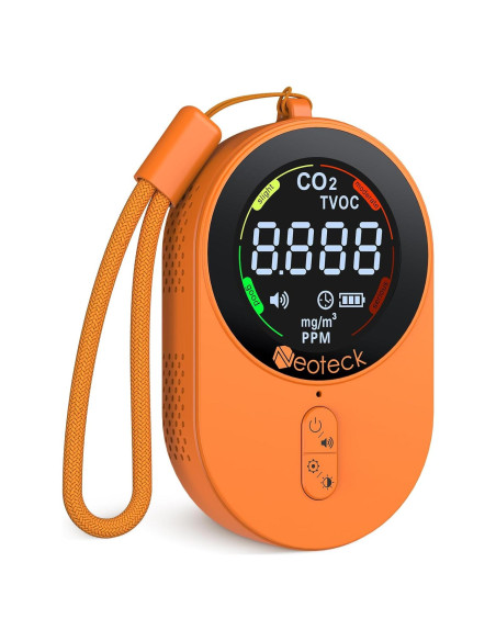 Detector de CO2 Neoteck 2 en 1 portátil con batería 700mAh Detector de CO2 Neoteck 2 en 1 portátil con batería 700mAh