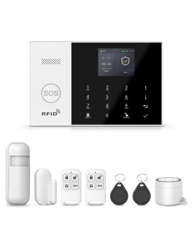 Sistema de Seguridad PGST105F 8 Piezas Alarma WiFi 4G