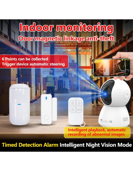 Sistema de Alarma y Cámara de Seguridad TUGARD WiFi 2 en 1 Sistema de Alarma y Cámara de Seguridad TUGARD WiFi 2 en 1