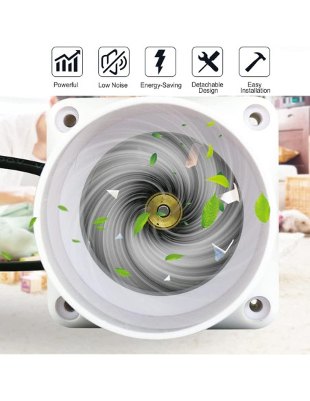 Ventilador de Conducto ACEDUROBLA 2" Blanco 22 CFM 11 Velocidades Ventilador de Conducto ACEDUROBLA 2" Blanco 22 CFM 11 Velocidades