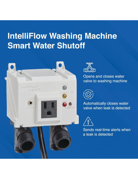 Válvula de Cierre de Agua Inteligente Watts Intelliflow 1/2" Válvula de Cierre de Agua Inteligente Watts Intelliflow 1/2"