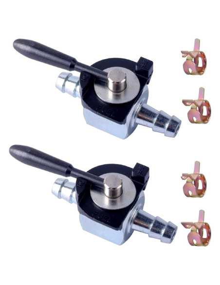 Válvula de Corte de Combustible Podoy 1/4" Metal Paquete de 2 Válvula de Corte de Combustible Podoy 1/4" Metal Paquete de 2