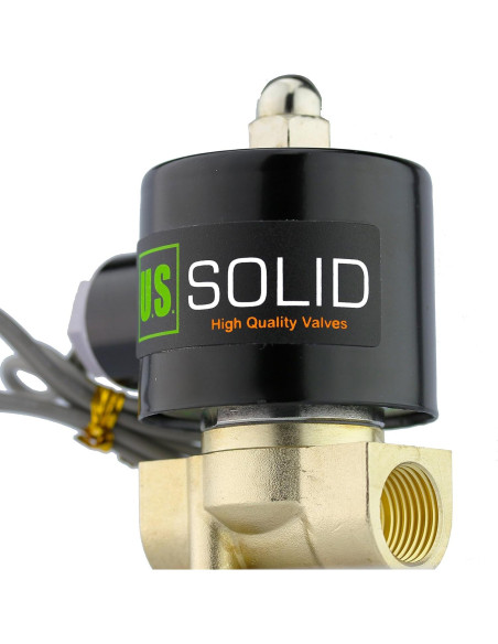 Válvula Solenoide Eléctrica U.S. Solid 3/8" 12V DC Junta VITON Válvula Solenoide Eléctrica U.S. Solid 3/8" 12V DC Junta VITON