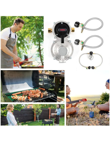 Regulador de Propano LP Samplife 2 Tanques Automático 1.15 kg