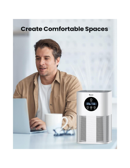 Purificador de Aire VEWIOR H13 HEPA para Habitaciones Grandes Purificador de Aire VEWIOR H13 HEPA para Habitaciones Grandes