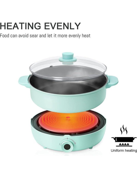 Olla Caliente Eléctrica KLOLKUTTA 5.3L Antiadherente Olla Caliente Eléctrica KLOLKUTTA 5.3L Antiadherente