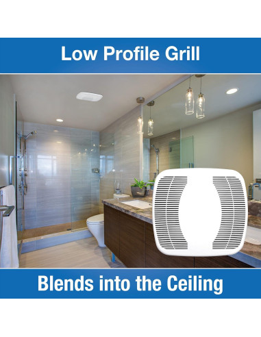 Ventilador de Baño Air King BFQ90 90 CFM Montaje Techo