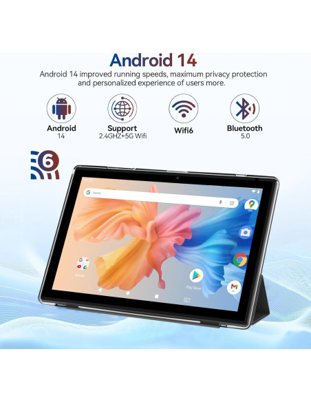 Tableta 2 en 1 RUIQIAI 10.1" Android 14, 8GB+64GB, Wi-Fi Tableta 2 en 1 RUIQIAI 10.1" Android 14, 8GB+64GB, Wi-Fi