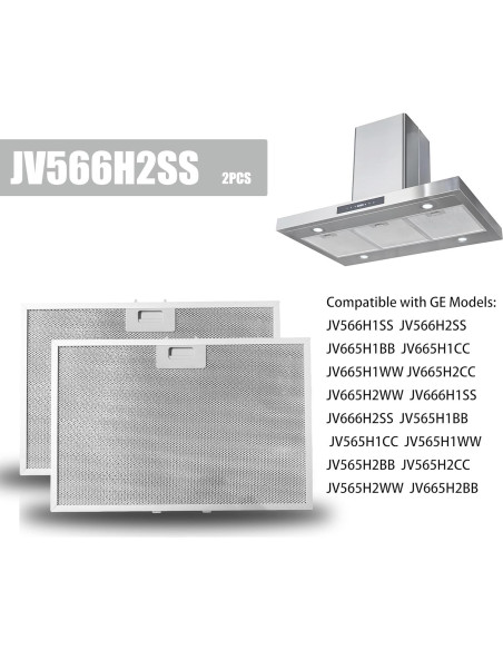 Filtro de Grasa Campana Extractora EUKIDKL WB02X11012 - 2 Piezas Filtro de Grasa Campana Extractora EUKIDKL WB02X11012 - 2 Piezas