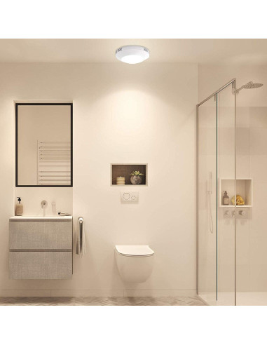 Ventilador de Baño Homewerks 7117-01-WH con Luz LED 80 CFM