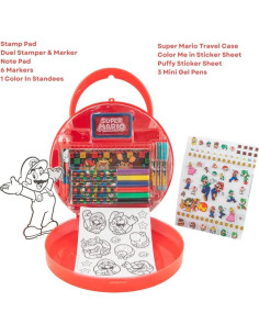 Conjunto de Colorear Super Mario con Stickers y Estuche 2