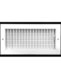 Difusor de Aire Ajustable HVAC Blanco 14x6 Pared Techo 2