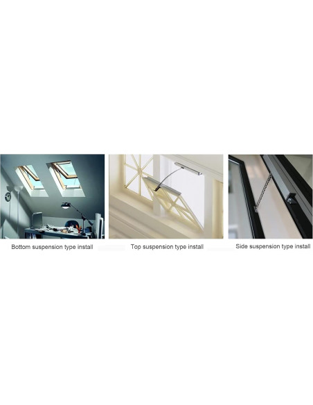 Abridor de Ventana Eléctrico Olideauto SD300 30 cm Gris Abridor de Ventana Eléctrico Olideauto SD300 30 cm Gris