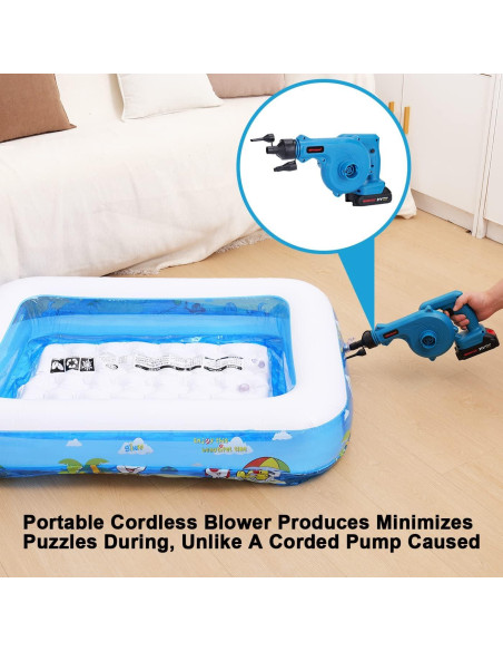Soplador Inalámbrico MKMKYEE 3-en-1 21V Portátil Liviano Soplador Inalámbrico MKMKYEE 3-en-1 21V Portátil Liviano