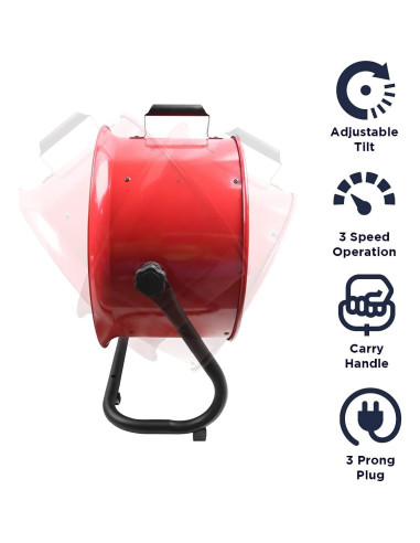 Ventilador de Piso Maxx Air HVFF16T 16" Alta Velocidad Eficiente