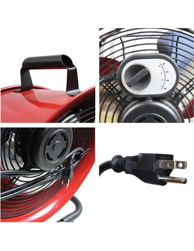 Ventilador de Piso Maxx Air HVFF16T 16" Alta Velocidad Eficiente
