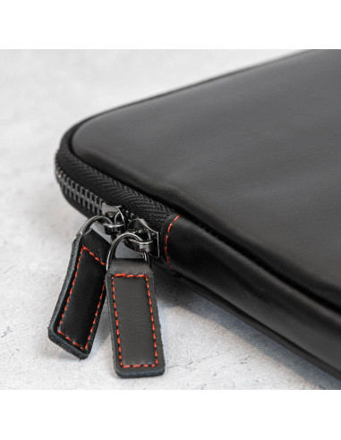 Funda para Laptop Casemade 16" Cuero Real Negro
