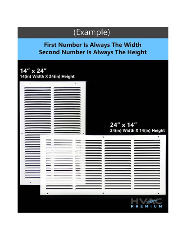 Rejilla de Aire de Retorno HVAC Premium 10x10 cm Blanca