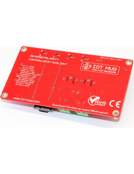 Controlador automático de puerta de gallinero IotMug 12V 2A Controlador automático de puerta de gallinero IotMug 12V 2A