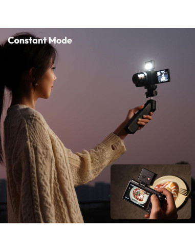 Flash Mini ULANZI SL02 con Luz de Video GN8 6500K