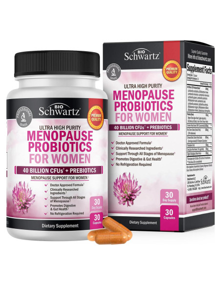 Probioticos para la Menopausia BioSchwartz - 30 Cápsulas Probioticos para la Menopausia BioSchwartz - 30 Cápsulas
