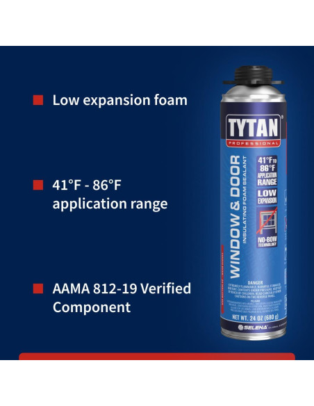 Espuma Selladora Aislante Tytan 24 oz para Ventanas y Puertas Espuma Selladora Aislante Tytan 24 oz para Ventanas y Puertas