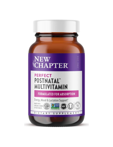 New Chapter Vitaminas Postnatales 96 Cápsulas Orgánicas