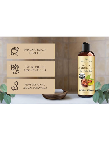 Aceite de Jojoba Orgánico Handcraft Blends 236 ml - Puro y Natural