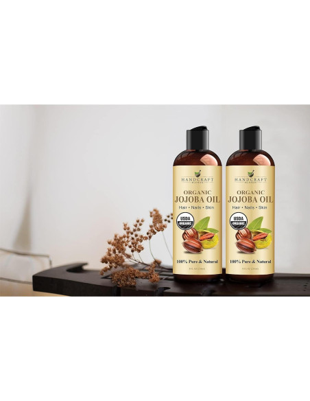 Aceite de Jojoba Orgánico Handcraft Blends 236 ml - Puro y Natural Aceite de Jojoba Orgánico Handcraft Blends 236 ml - Puro y Natural