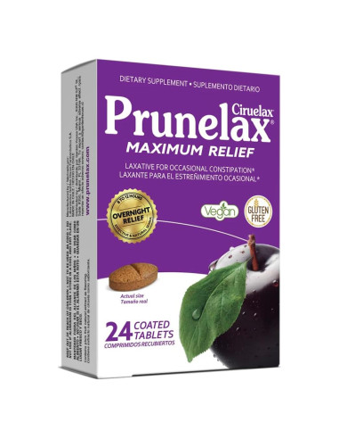 Prunelax Máximo Alivio Laxante Vegano 24 Tabletas Senna