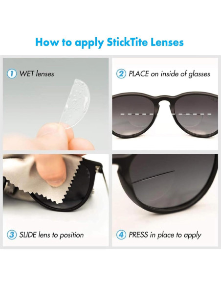 Lentes StickTite Medianas 32 mm Bifocales Autoadhesivas Lentes StickTite Medianas 32 mm Bifocales Autoadhesivas