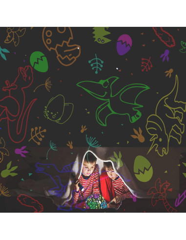 Luz Nocturna Proyector MINGKIDS Dinosaurios y Vehículos