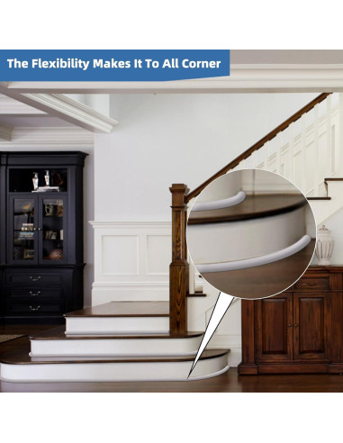 Moldura Flexible de Silicona Conwang 299.72 cm para Bordes Curvados