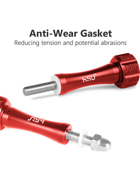 Conjunto de Tornillos de Pulgar HSU + Llave para GoPro Rojo Conjunto de Tornillos de Pulgar HSU + Llave para GoPro Rojo