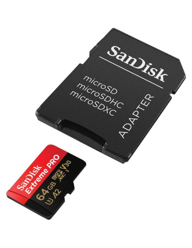 Tarjeta microSDXC SanDisk 64GB Extreme PRO UHS-I A2 200MB/s
