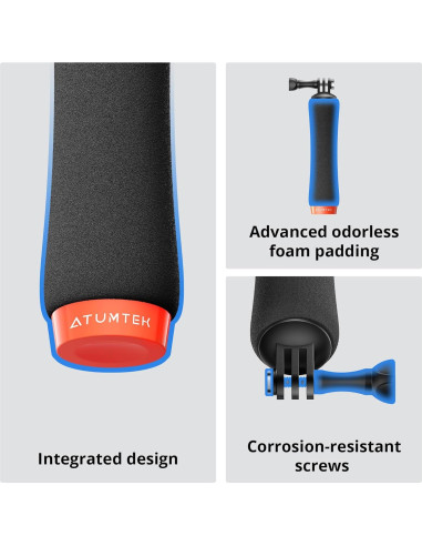 Mango Flotante Impermeable ATUMTEK para GoPro y DJI Osmo