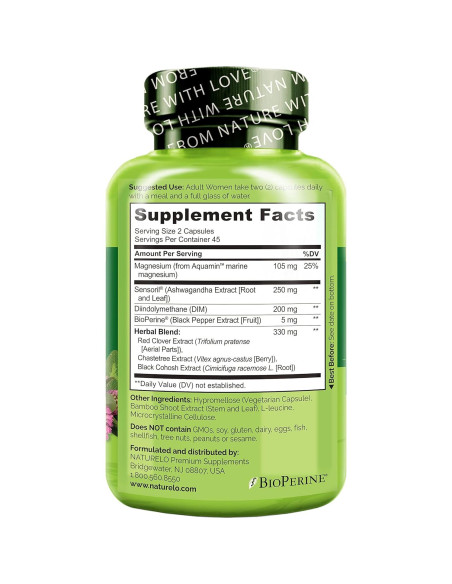 Suplemento Menopausia NATURELO 90 Cápsulas Alivio Sofocos Suplemento Menopausia NATURELO 90 Cápsulas Alivio Sofocos
