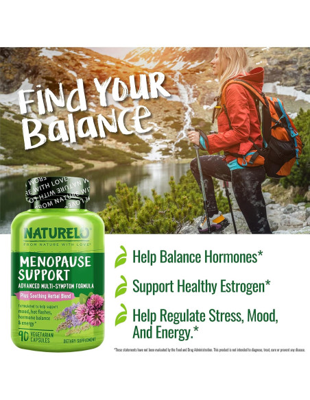 Suplemento Menopausia NATURELO 90 Cápsulas Alivio Sofocos Suplemento Menopausia NATURELO 90 Cápsulas Alivio Sofocos