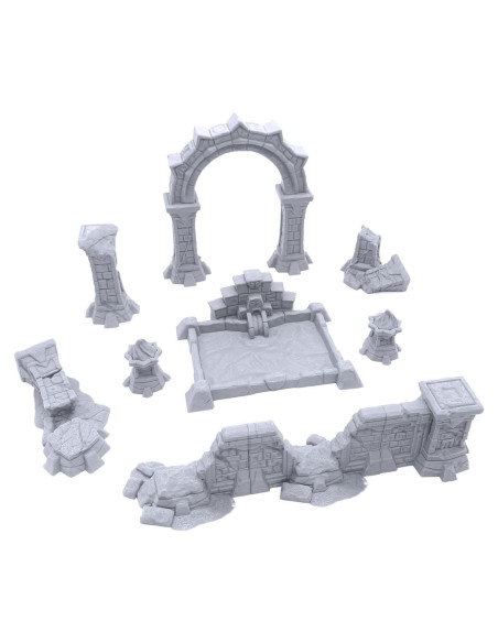 Conjunto de Expansión Templo Olvidado - Terreno DND 28 mm Conjunto de Expansión Templo Olvidado - Terreno DND 28 mm
