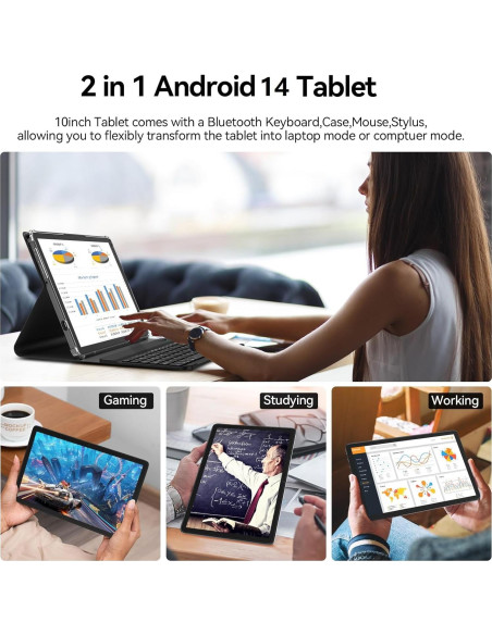 Tableta Android 14 FEONAL 10.1" 128GB 14GB RAM 5G Tableta Android 14 FEONAL 10.1" 128GB 14GB RAM 5G