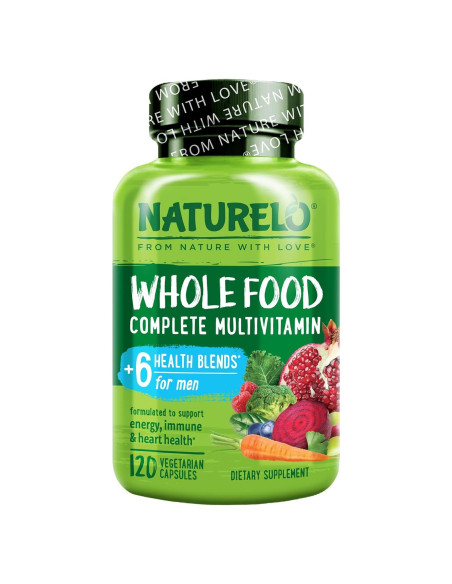 Multivitaminas para Hombres NATURELO 120 Cápsulas Vegetarianas Multivitaminas para Hombres NATURELO 120 Cápsulas Vegetarianas