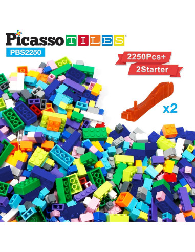PicassoTiles 2250 Piezas Bloques de Construcción Creativos
