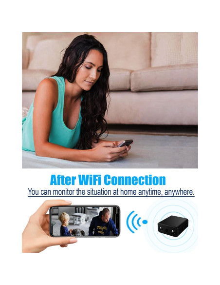 Mini Cámara Espía WiFi SHENZCAM 1080P Detección Movimiento Mini Cámara Espía WiFi SHENZCAM 1080P Detección Movimiento