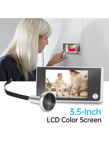 Cámara de Monitoreo Dioche Visor de Puerta 3.5" LCD 120