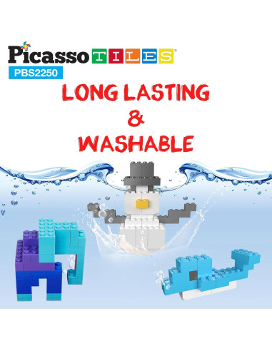PicassoTiles 2250 Piezas Bloques de Construcción Creativos