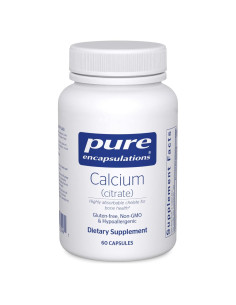 Suplemento de Calcio Citrato Pure Encapsulations - 60 Cápsulas