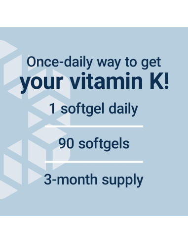 Life Extension Super K Vitamina K1 K2 MK-7 MK-4 90 Gelatinas